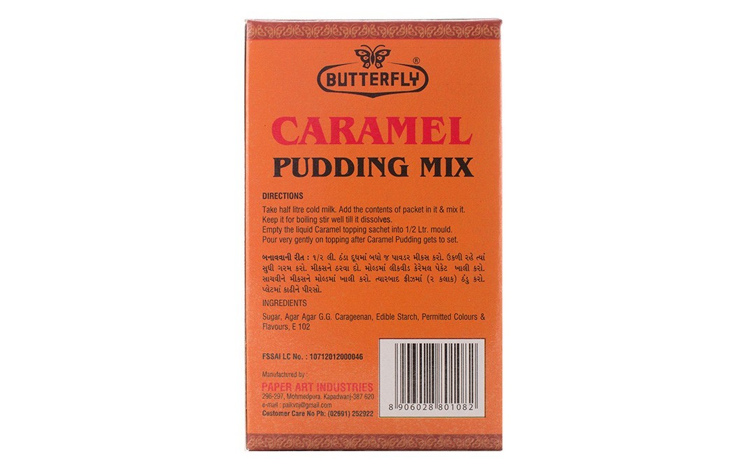 Butterfly Caramel Pudding Mix Classic Caramel   Pack  100 grams